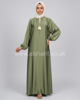 Satin Abaya Dress