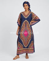 Printed Maxi Kaftan Dress
