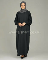 Closed Batwing Crepe Abaya