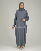Closed Batwing Crepe Abaya