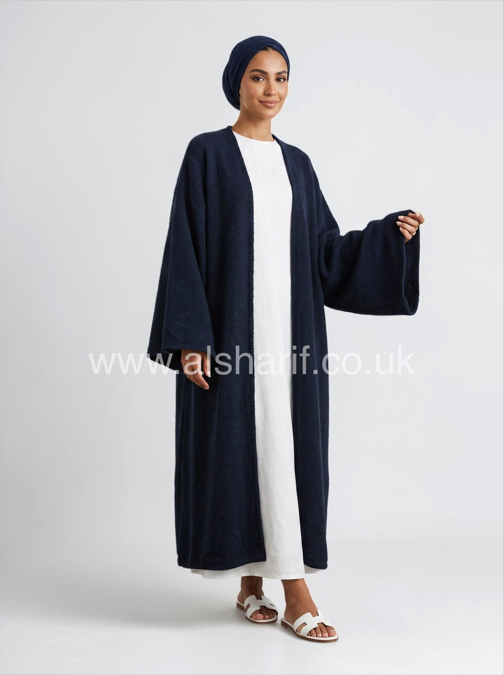 Wide Sleeves Abaya Coat