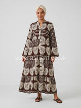 Button Front Roll Sleeve Summer Dress
