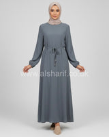 Plain Crepe Abaya Dress