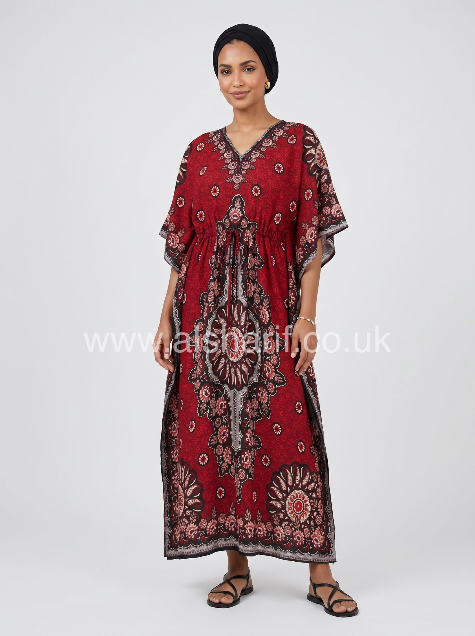 Summer Printed Maxi Kaftan Dress