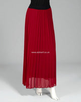 Pleated Chiffon Lined Skirt