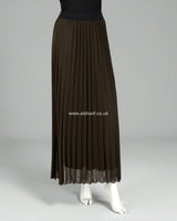 Pleated Chiffon Lined Skirt