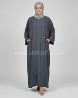 2 Piece Embroidered Abaya Dress Set