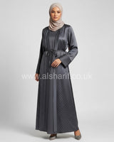 2 Piece Set Satin Abaya