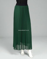 Pleated Chiffon Lined Skirt