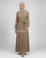 Plain Closed Crepe Abaya Dress