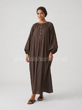 Wide-Fit Modest Maxi Dress