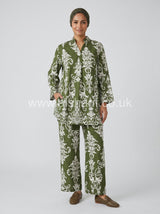 Co-Ord Set Longline Top & Wide Leg Trouser