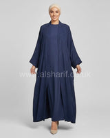2 Piece Embroidered Abaya Dress Set