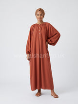 Wide-Fit Modest Maxi Dress