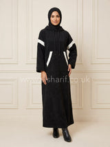Hooded Corduroy Maxi Dress