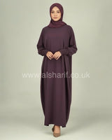 Closed Batwing Crepe Abaya