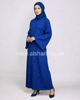 Diamante Lace Up Back Abaya Dress