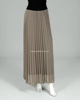 Pleated Chiffon Lined Skirt