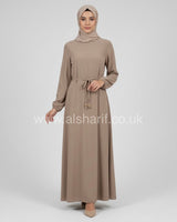 Plain Crepe Abaya Dress