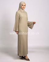Diamante Lace Up Back Abaya Dress