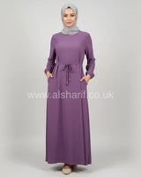 Plain Crepe Abaya Dress