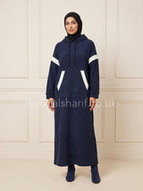 Hooded Corduroy Maxi Dress