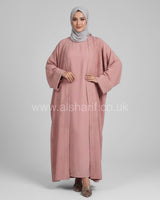 2 Piece Embroidered Abaya Dress Set