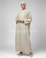 2 Piece Embroidered Abaya Dress Set