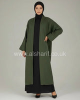 Oversized Crepe Cardigan