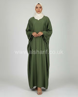 Wide Satin Abaya