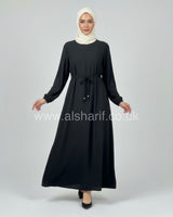 Premium Plain Satin Abaya Dress