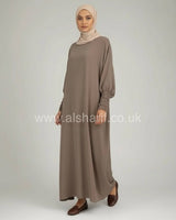 Closed Batwing Crepe Abaya