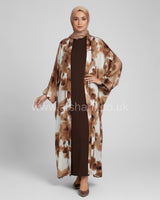 Rhinestone Silk 2 Piece Abaya Set