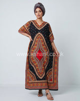 Printed Maxi Kaftan Dress