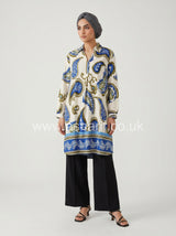 Paisley Print Wide Tunic Top