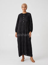 Wide-Fit Modest Maxi Dress