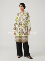 Paisley Print Wide Tunic Top