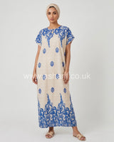 Cotton Viscose Printed Kaftan Dress