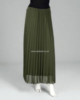 Pleated Chiffon Lined Skirt