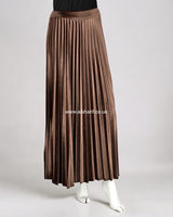 Pleated Velvet Skirt