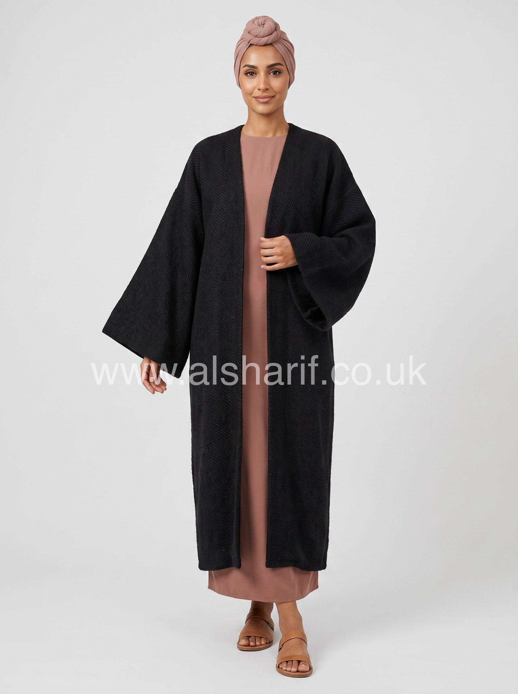 Wide Sleeves Abaya Coat