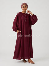 Wide-Fit Modest Maxi Dress