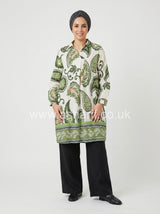 Paisley Print Wide Tunic Top