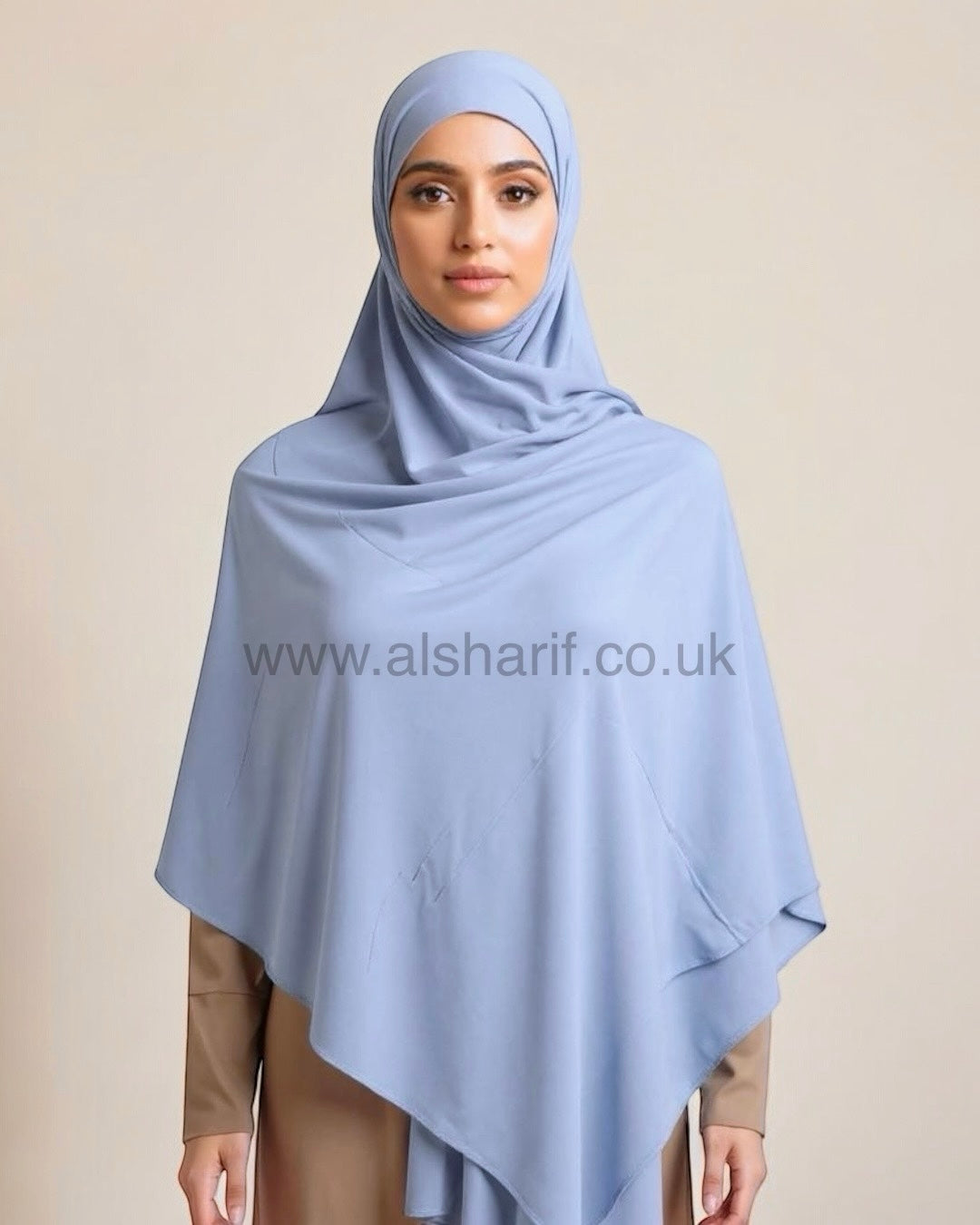 Maxi Emirati Jersey Hijab Light Blue