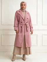 Elegant Belted Trench Coat