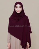 Maxi Emirati Jersey Hijab Burgundy Maroon