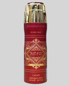 Badee Al Oud Sublime 200ml Perfumed Body Spray Deodorant Lattafa