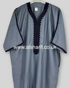 Grey Moroccan Thobe Jubba Gandoura M21
