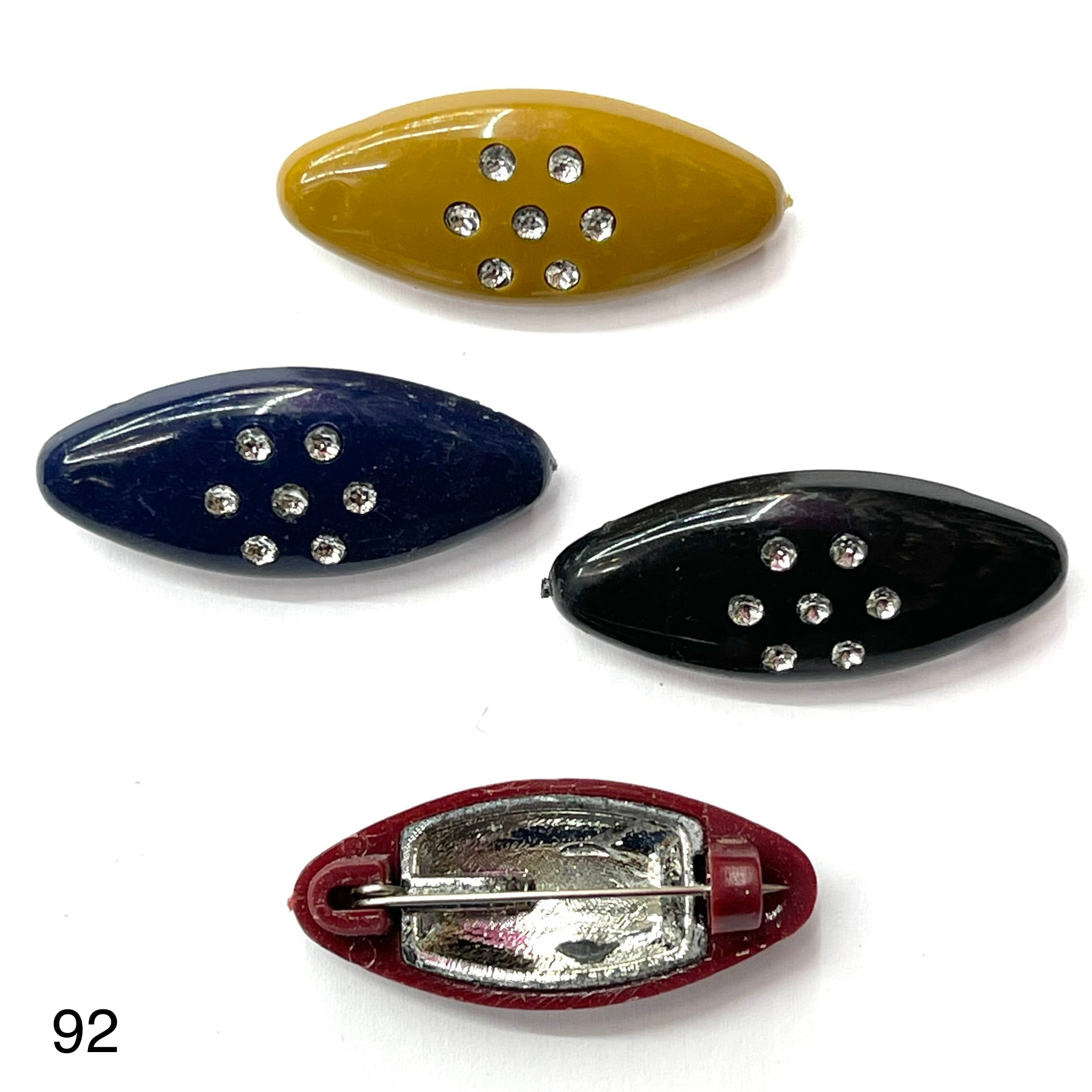 Pack of 4 Black Hijab Safety Pins #92 - AL SHARIF STORE